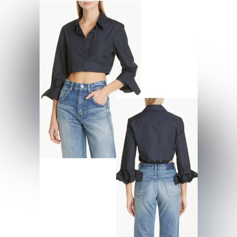 TWP The Ty Me Up Crop Shirt